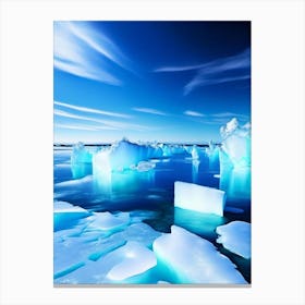 Sea Ice Water Waterscape Photography 2 Canvas Print