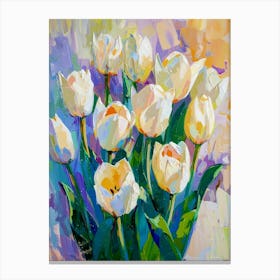 White Tulips Canvas Print