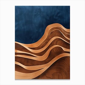 Waves Of Wood Canvas Print