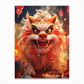 Chinese New Year Dragon Illustration 8 Canvas Print
