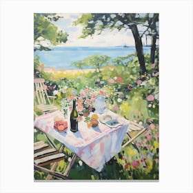 Picnic In The Garden - expressionism 2 Canvas Print