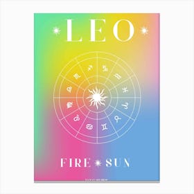 Leo Horoscope Canvas Print