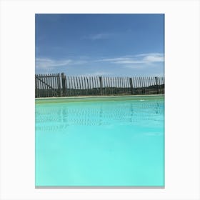 Pool With A Fence Canvas Print