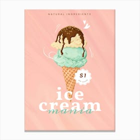 Ice Cream Mania Canvas Print