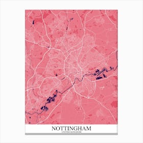 Nottingham Pink Purple Canvas Print