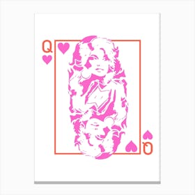 Best Queen Dolly Parton Q Heart 3 Canvas Print