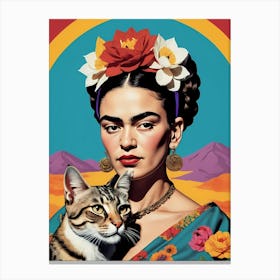 Frida Kahlo Portrait (21) Canvas Print