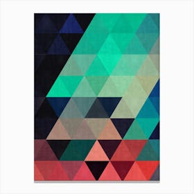 Harmonious composition of triangles 7 Canvas Print