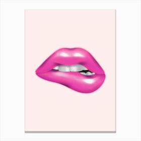 Pink Lips Canvas Print