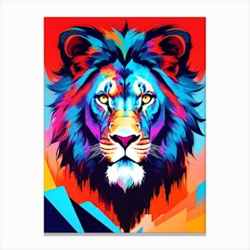 Colorful Lion 1 Canvas Print