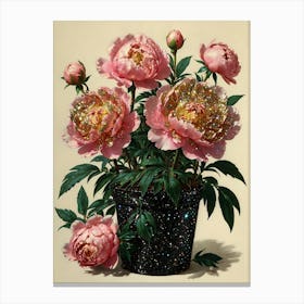 Pink Peonies 2 Canvas Print