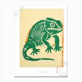 Mellers Chameleon Bold Block 2 Poster Canvas Print