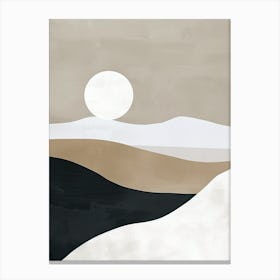 Horizons Of Calm Minimalist Style Canvas Print