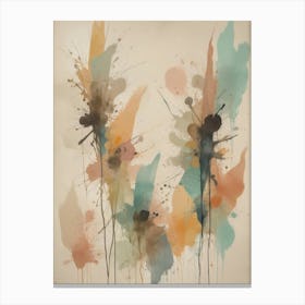 Abstract Flowers Canvas Print