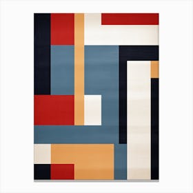 Reverie in Rectangles: Mid-Century Geometric Daydream Canvas Print