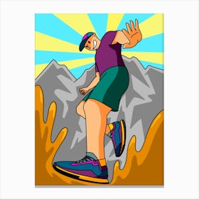 Runner Canvas Print