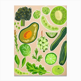 Green Vegetables 1 Canvas Print