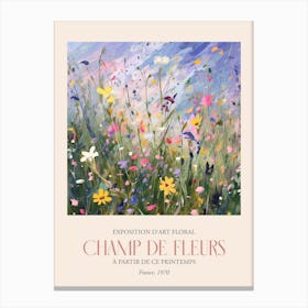 Champ De Fleurs, Floral Art Exhibition 28 Canvas Print