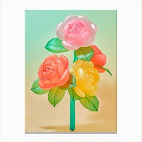 Dreamy Inflatable Flowers Camellia 2 Canvas Print