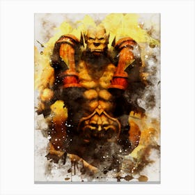 Garrosh Hellscream World Of Warcraft Canvas Print