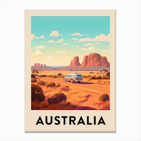 Vintage Travel Poster Australia 5 Canvas Print