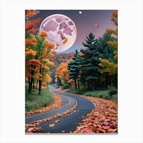 Autumn Road Canvas Print