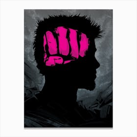 Fight Club Fist Brain Canvas Print