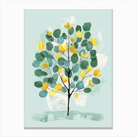 Lime Tree Flat Illustration 6 Canvas Print