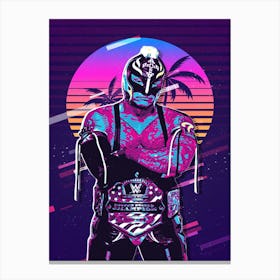 Rey Mysterio 80s Retro Canvas Print