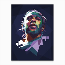 Kendrick Lamar WPAP Canvas Print