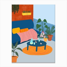 Summer Terrace Canvas Print