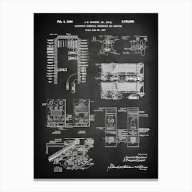 Computer Print Eckert Mainframe Computer Patent Computer Poster Computer Art Computer Decor Blueprint Patentprint Tc6061 Canvas Print