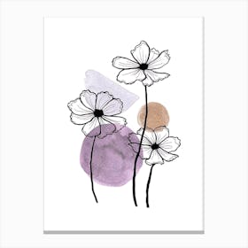 Watercolor Flowers Canvas Print