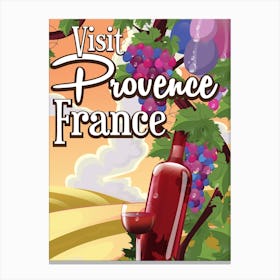 Visit Provence France Canvas Print