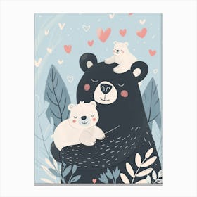 Bear Cubs Canvas Print