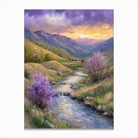 Stream In The Mountains Canvas Print