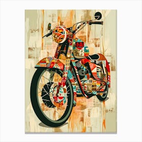 Vintage Colorful Scooter 23 Canvas Print