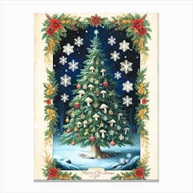 William Morris Christmas Tree 27 Canvas Print