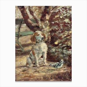 The Artist's Dog Flèche 1, Henri de Toulouse-Lautrec Canvas Print