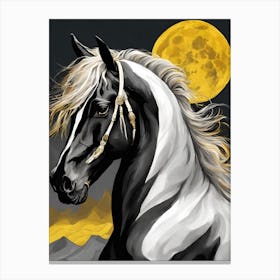 Horse In The Moonlight9 Canvas Print