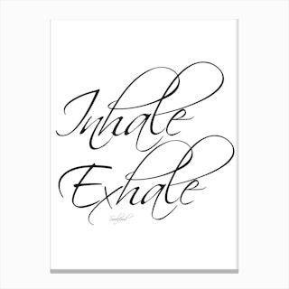 Inhale Exhale I Canvas Print