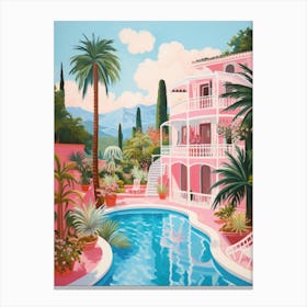 Pink House Canvas Print