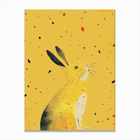 Yellow Rabbit 4 Canvas Print