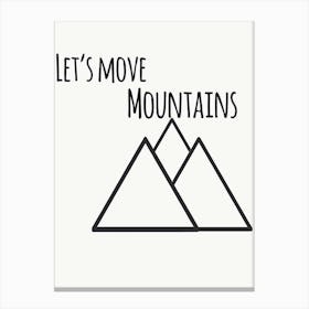 Mountains III Canvas Print