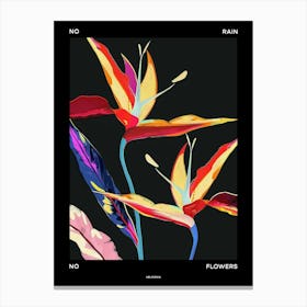 No Rain No Flowers Poster Heliconia 4 Canvas Print