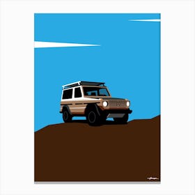 1987 Mercedes G Wagon - Desert Brown retro Canvas Print