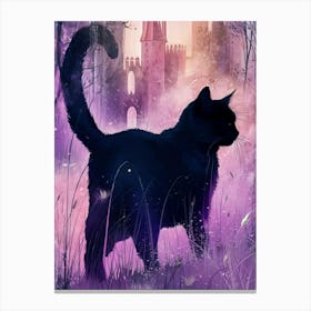 Cat In The Castle Canvas Print