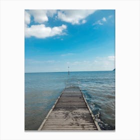 Pier To The Sea Canvas Print