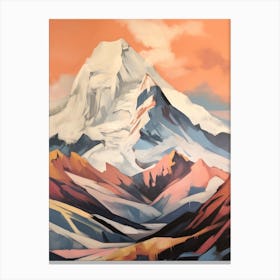 Mount Foraker Usa 3 Mountain Painting Canvas Print