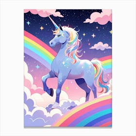 Unicorn In The Sky 22 Canvas Print